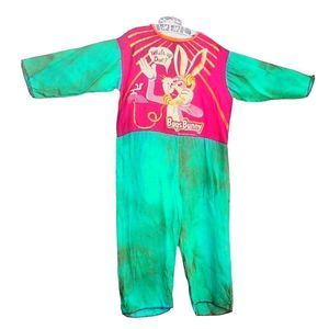 Vintage Bugs Bunny Child Halloween Costume 2T 4T 50s 60s Red Green